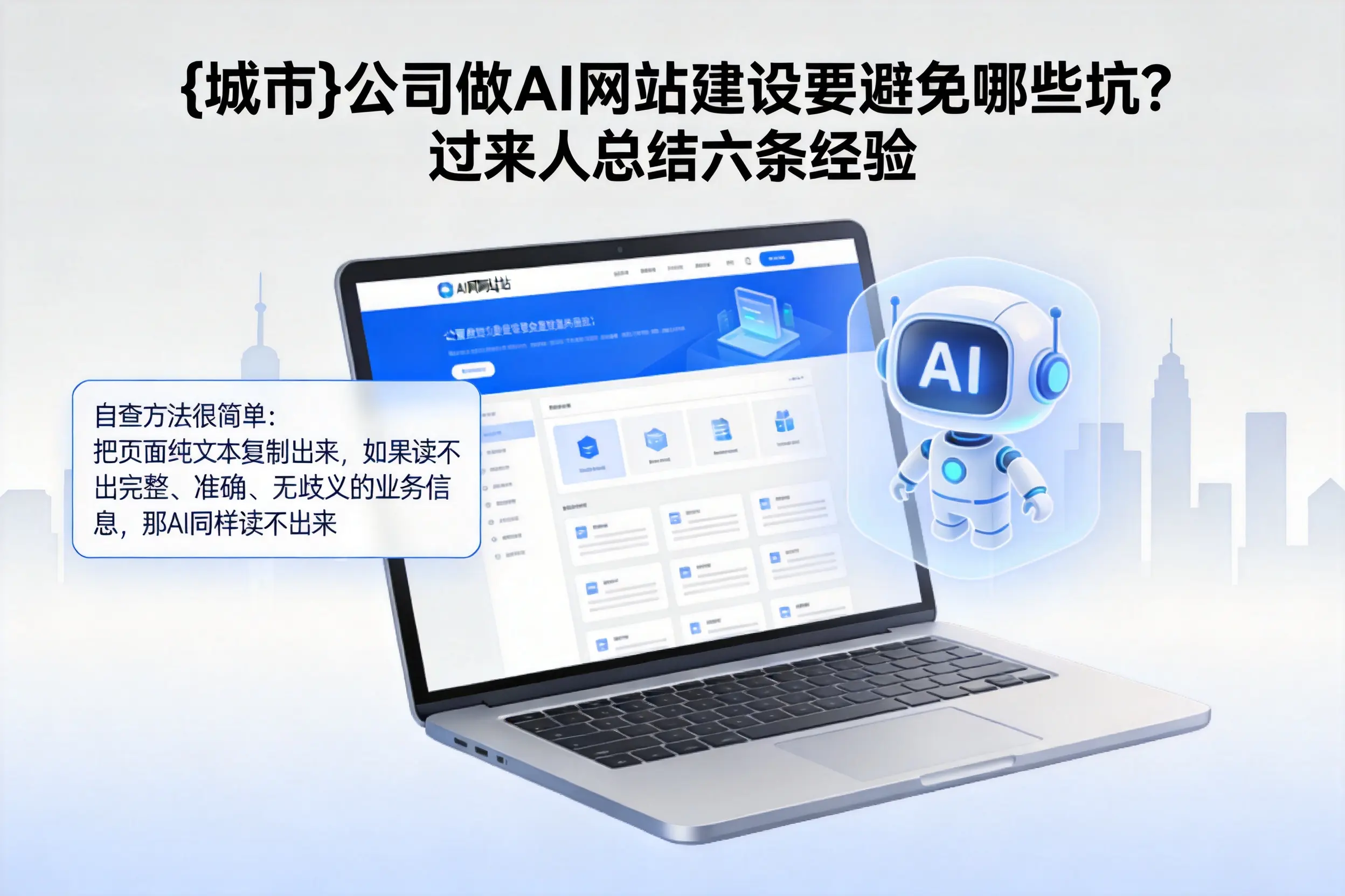六安公司做AI网站建设要避免哪些坑?过来人总结六条经验