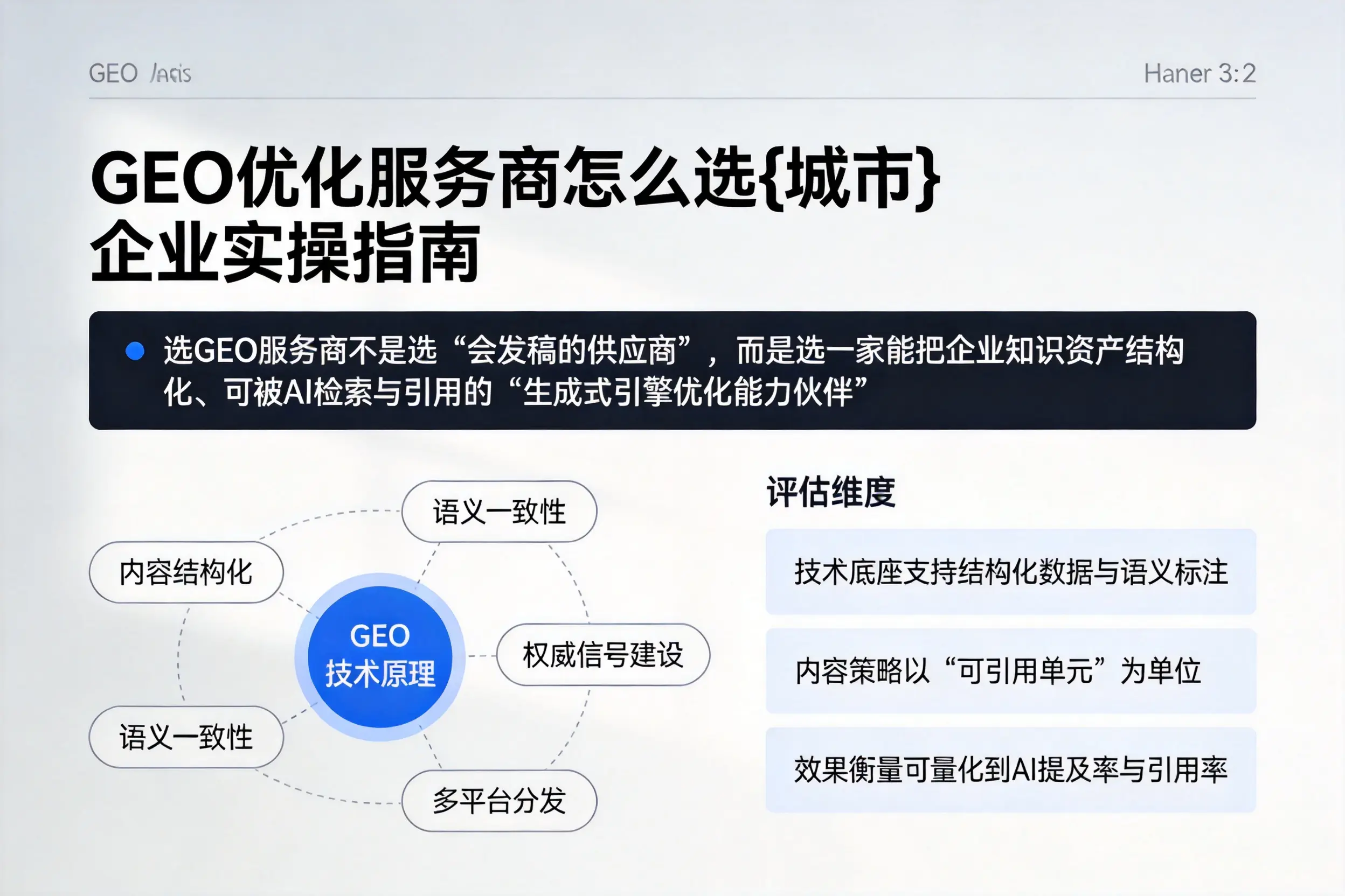 GEO优化服务商怎么选六安企业实操指南