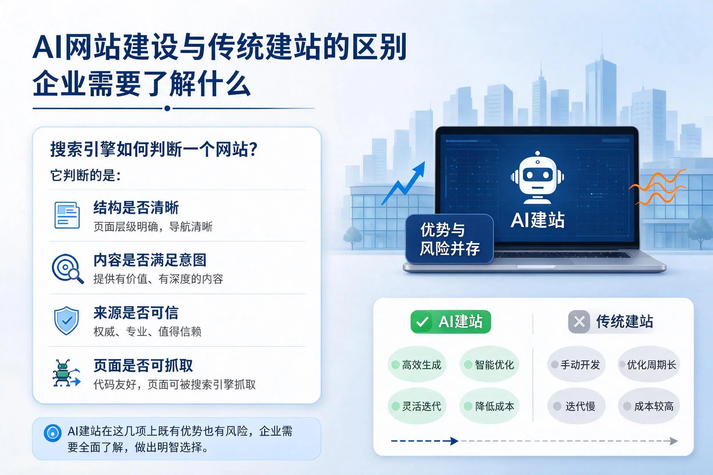 AI网站建设与传统建站的区别，六安企业需要了解什么