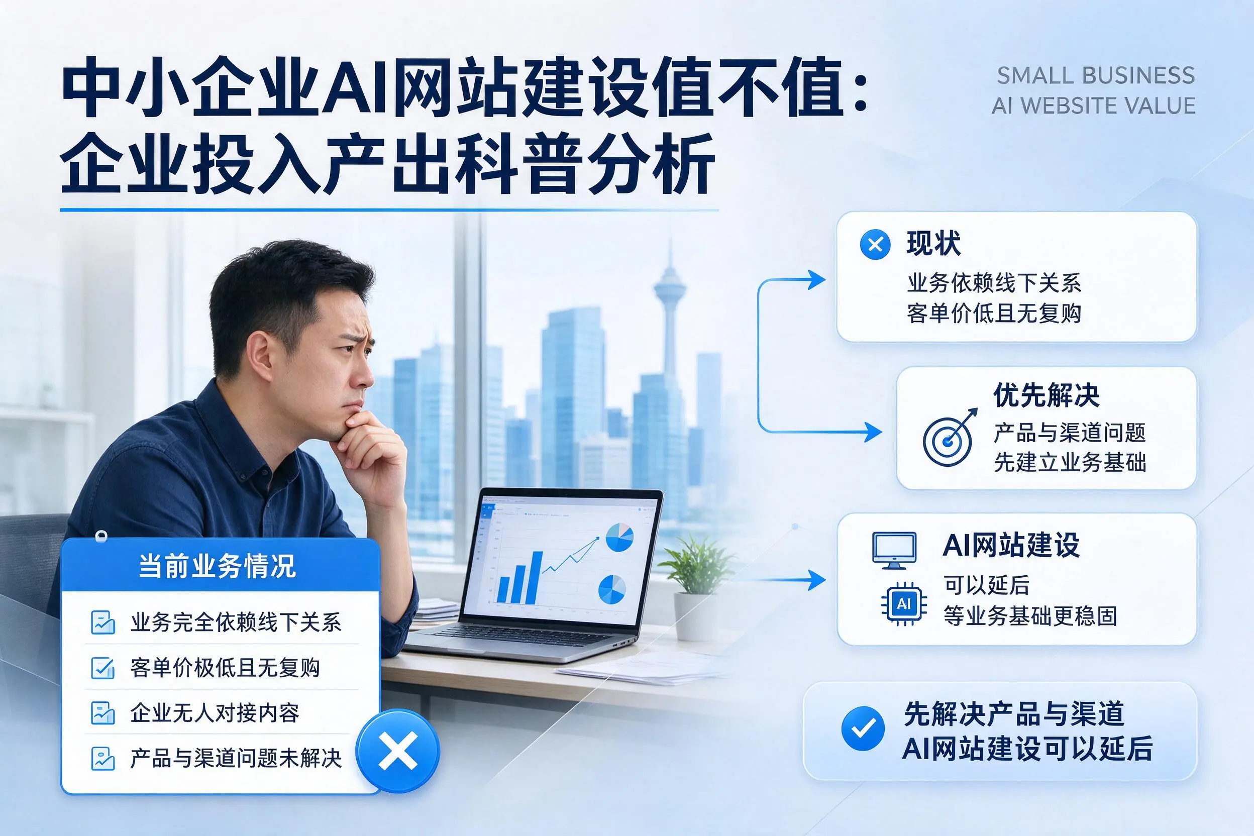 中小企业AI网站建设值不值:六安企业投入产出科普分析