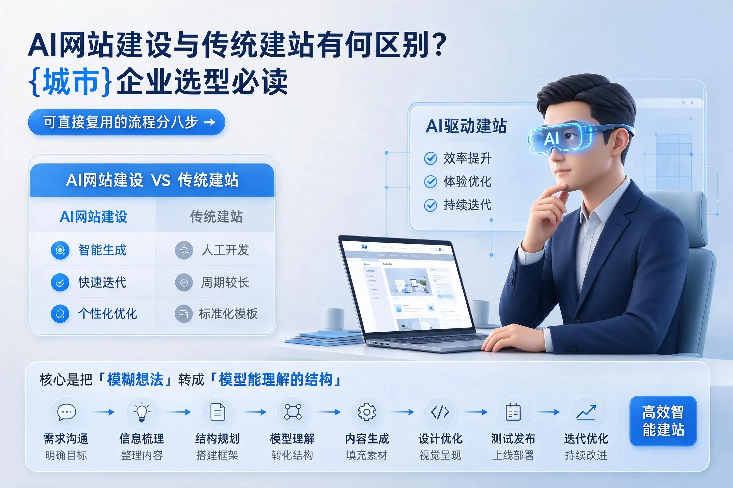 AI网站建设与传统建站有何区别?六安企业选型必读