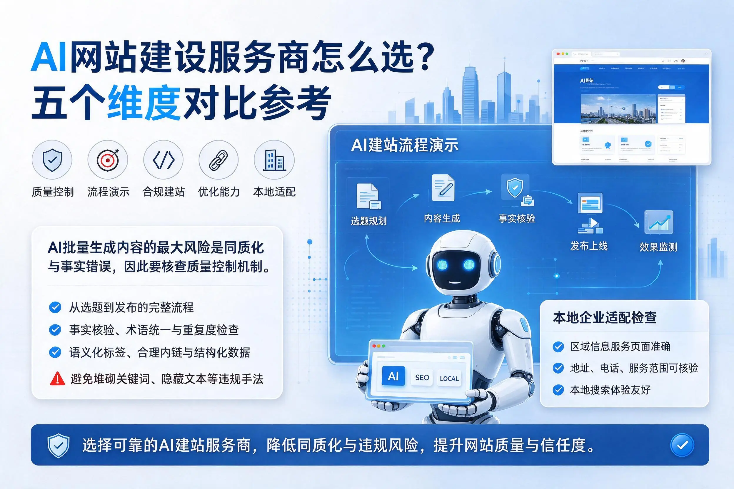 六安AI网站建设服务商怎么选?五个维度对比参考